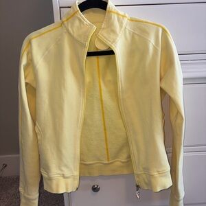 Lululemon Athletica Yellow Bomber Jacket